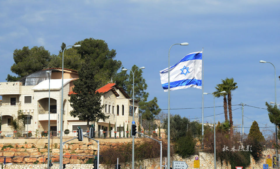 随处可见的以色列国旗